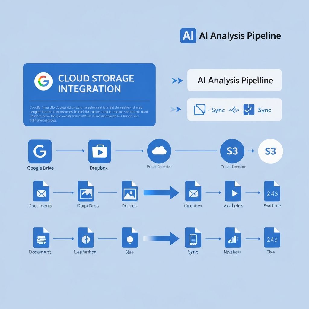 Cloud storage integration workflow